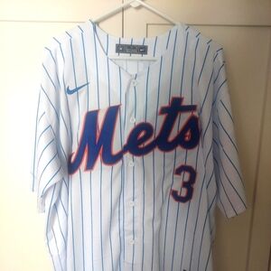 Jesse Winker NY Mets White Stitched Jersey. Size 2XL. NWT
